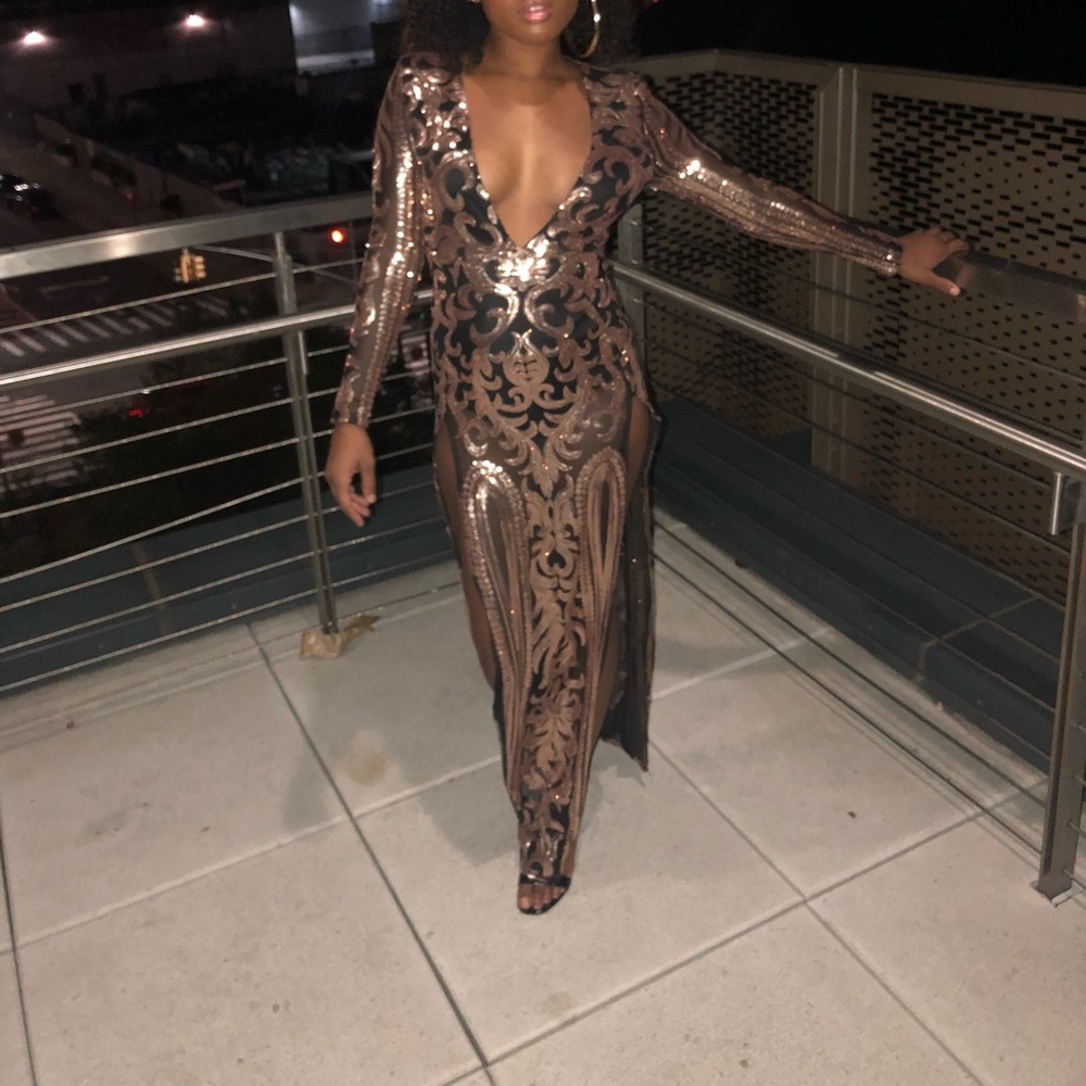 Black and Gold dress